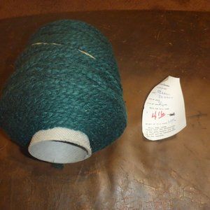 1 Cone of Unique Acrylic Yarn - Color Forest Green - 700+ yds